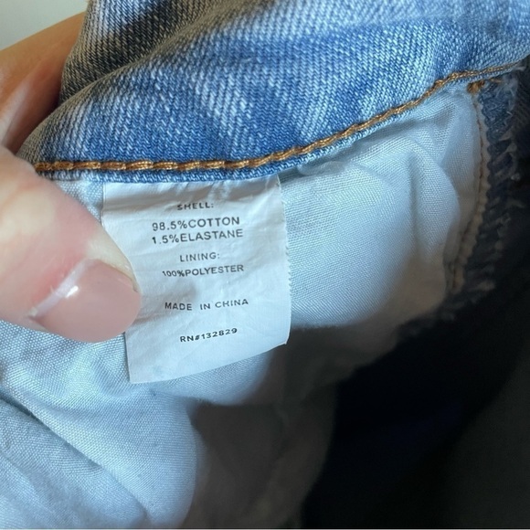 Revolve Superdown High Rise Distressed Ankle Fray Jeans - Picture 6 of 7